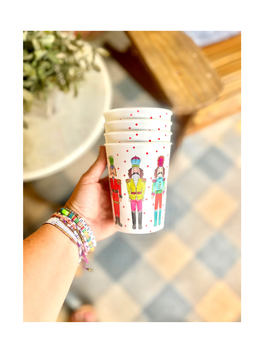 Happy By Rachel | Nutcracker Christmas Reusable Cups