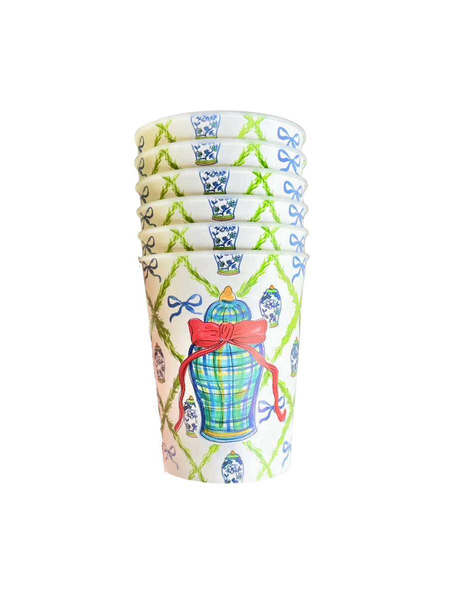 Ginger Jars & Bows Reusable Cups