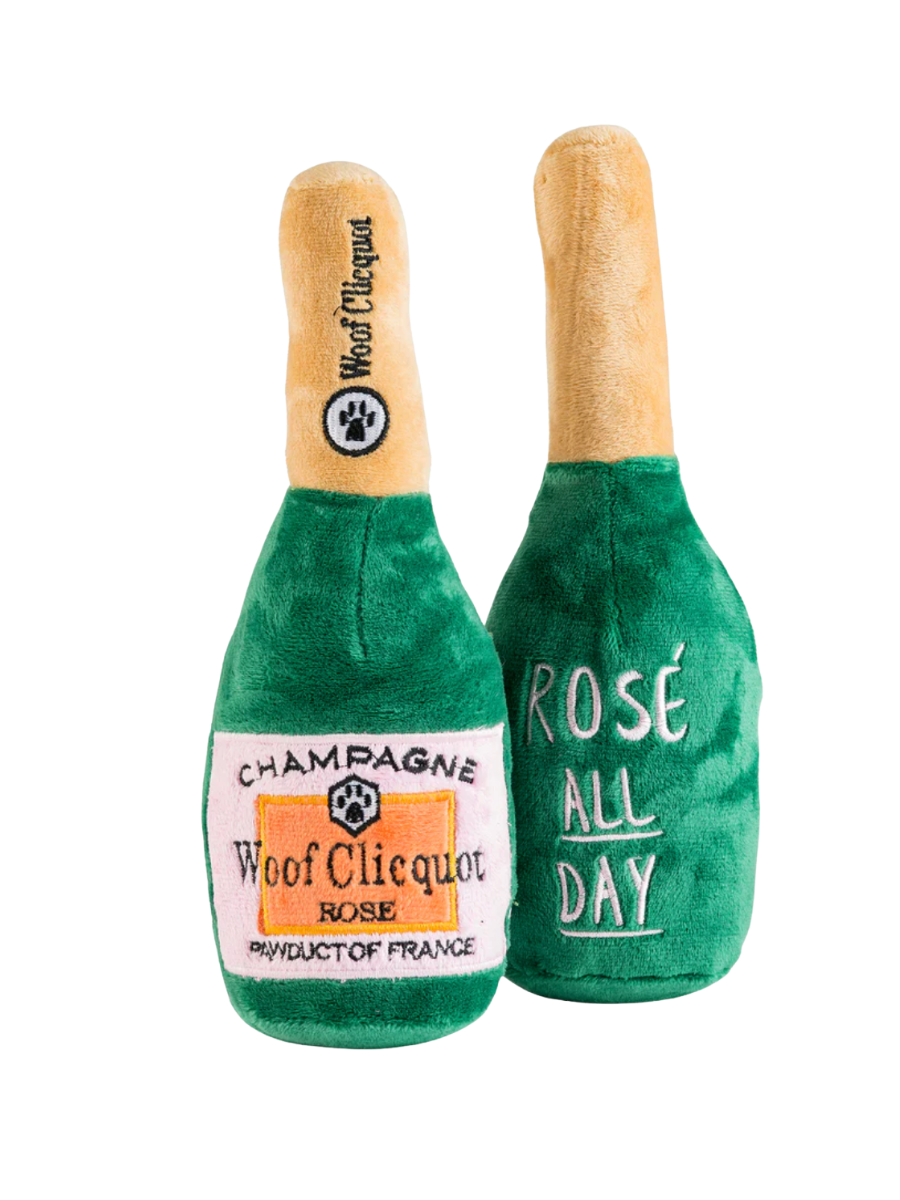 Woof Clicquot Rose' Plush Dog Toy