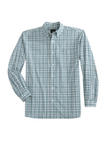 Heybo Creekside Dress Shirt Button Down Long Sleeve Bijou Collar Men's Dress Shirt Blue and White Checkered Check Jincy's Tripp Men's 