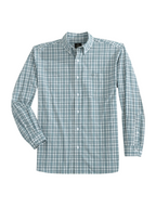 Heybo Creekside Dress Shirt Button Down Long Sleeve Bijou Collar Men's Dress Shirt Blue and White Checkered Check Jincy's Tripp Men's 