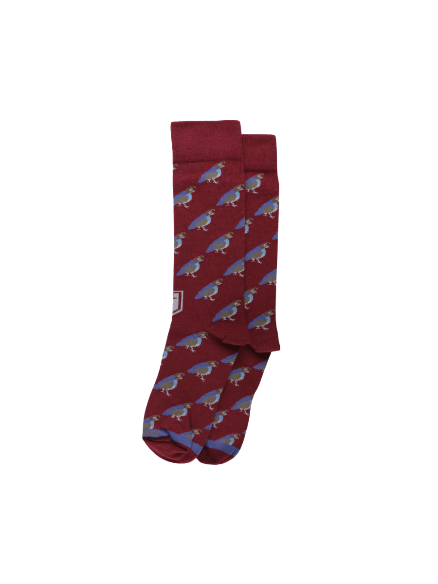 Heybo | Rambler Socks - Quail - Burgundy