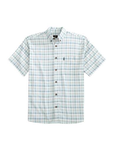 Heybo Flybridge Short Sleeve Button Down Niagara Dress Shirt Jincy's Tripp Men's Shirt Checkered 