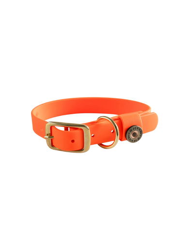 Heybo Biothane Dog Collar Blaze Orange pet hunting outdoors tripp