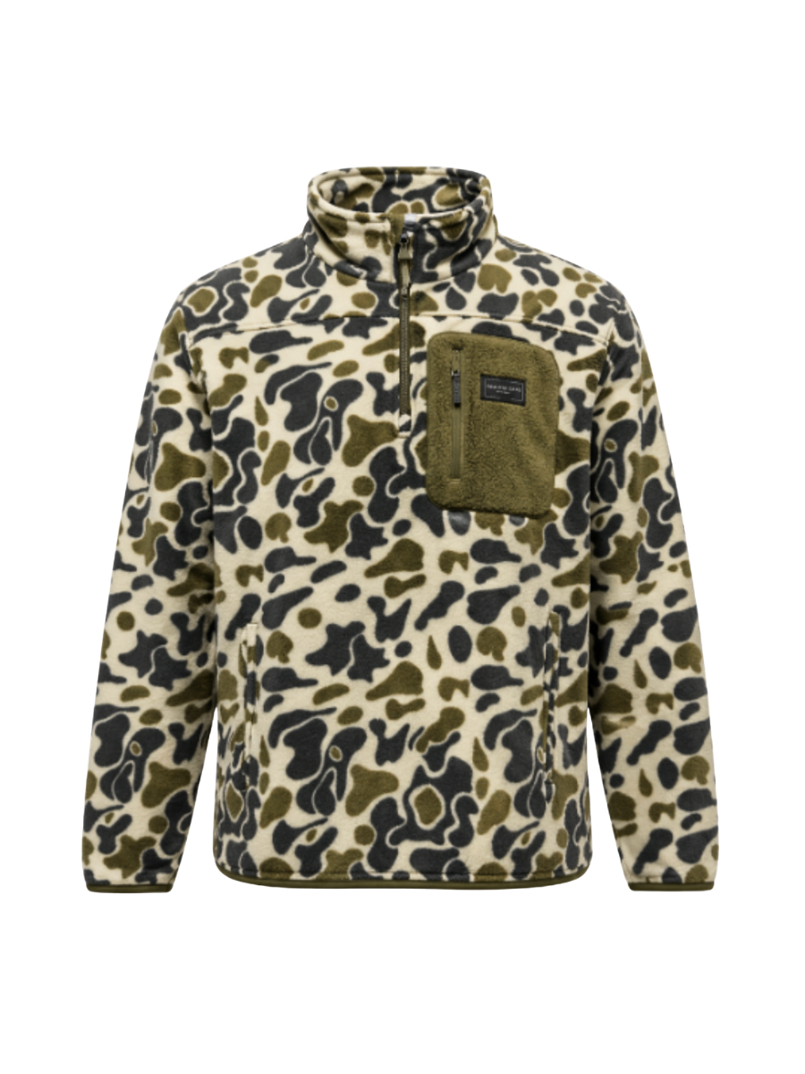 Prairie Oaks Waterfowl | Bluffs Fleece 1/4 Zip - Traditions Camo