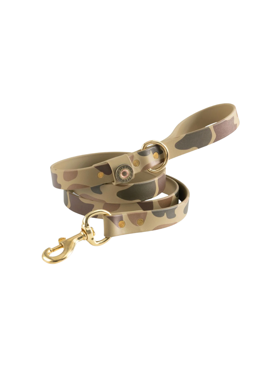 Heybo Outdoors Biothane Dog Leash Traditions Camo hunting pet tripp