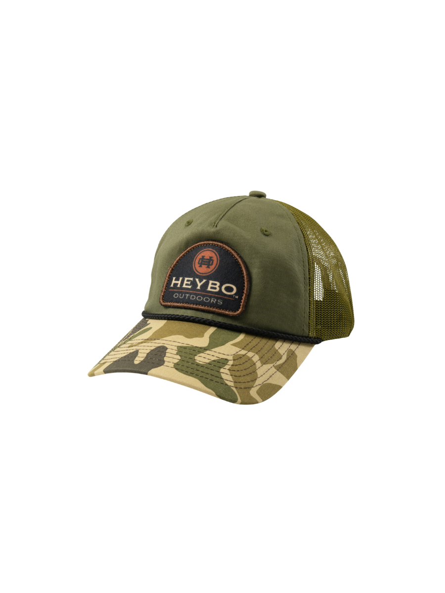 Heybo | Felt Patch Unstructured Hat - Olive