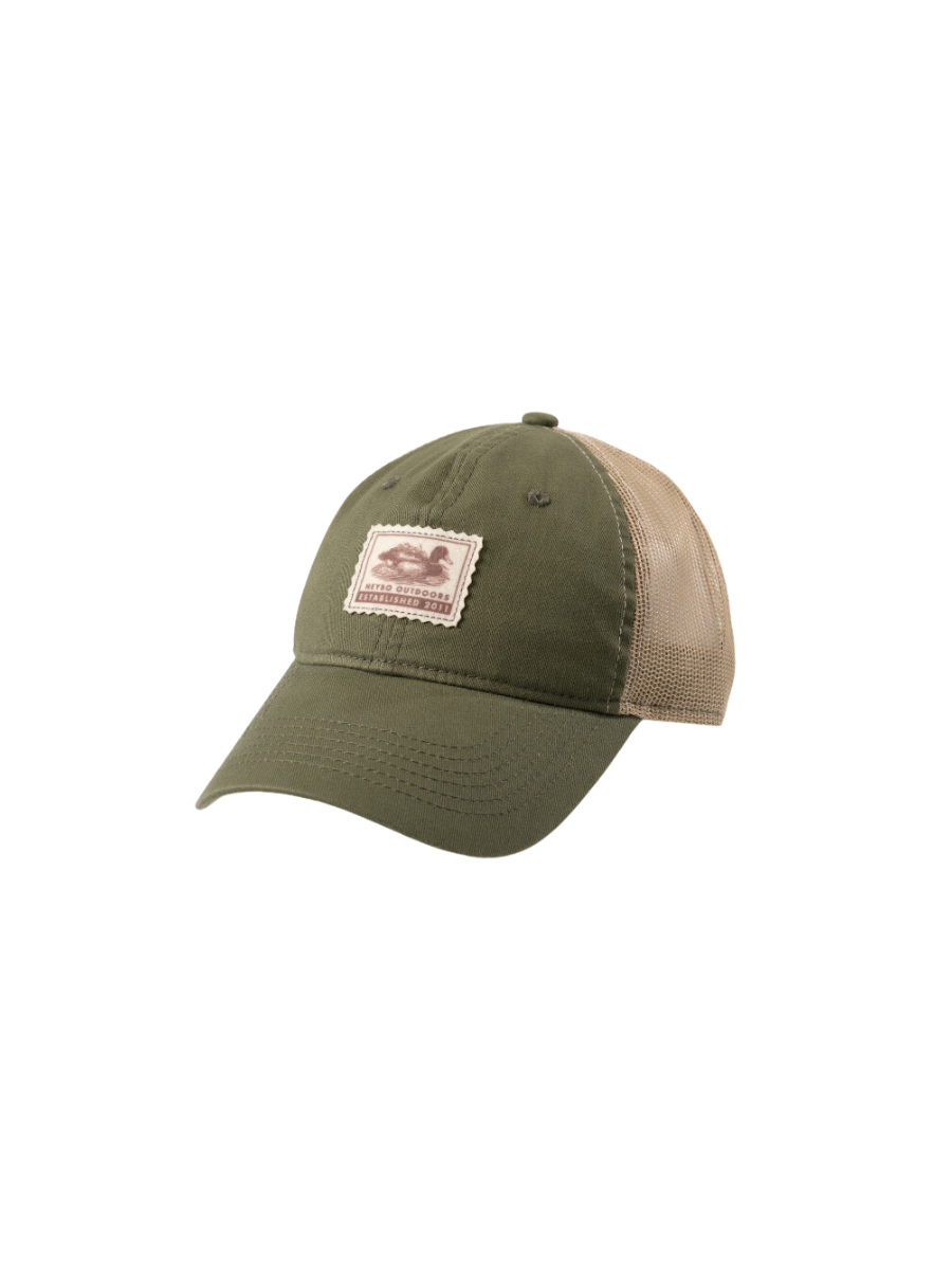 Heybo | Stamp Felt Patch Unstructured Hat - Olive