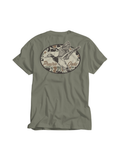 Prairie Oaks Waterfowl | Duck Camo Tee - Seagrass