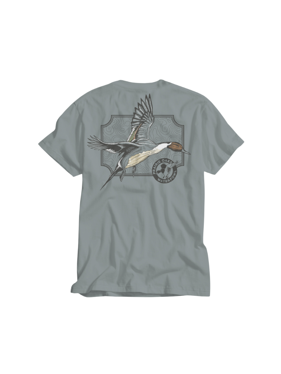 Prairie Oaks Waterfowl | Sprig Tee - Silver Filgree