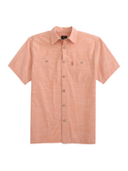Heybo Canyon Button Down Chambray Auburn Collar Short Sleeves Lightweight Dress Shirt Jincy's Tripp Men's 