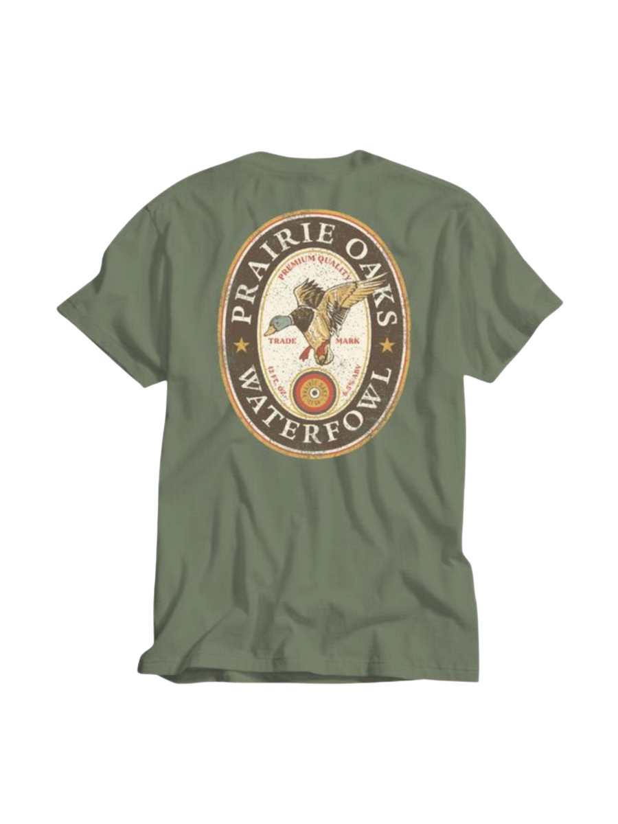 Prairie Oaks Waterfowl | Duck Oval Label - Pine
