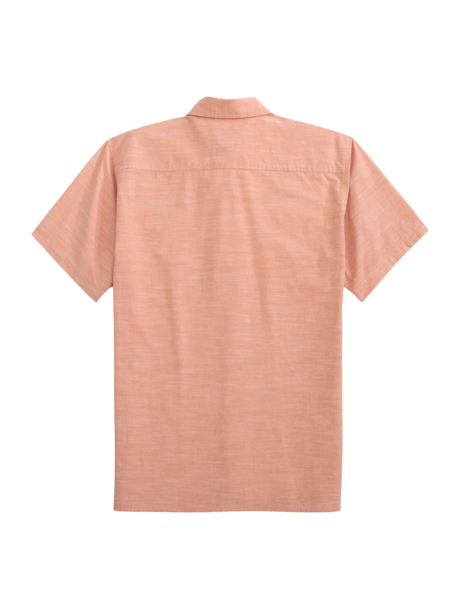 Heybo Canyon Button Down Chambray Auburn Collar Short Sleeves Lightweight Dress Shirt Jincy's Tripp Men's 