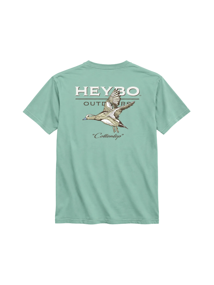 Heybo Cottontop Tee - Seafoam mens duck flying