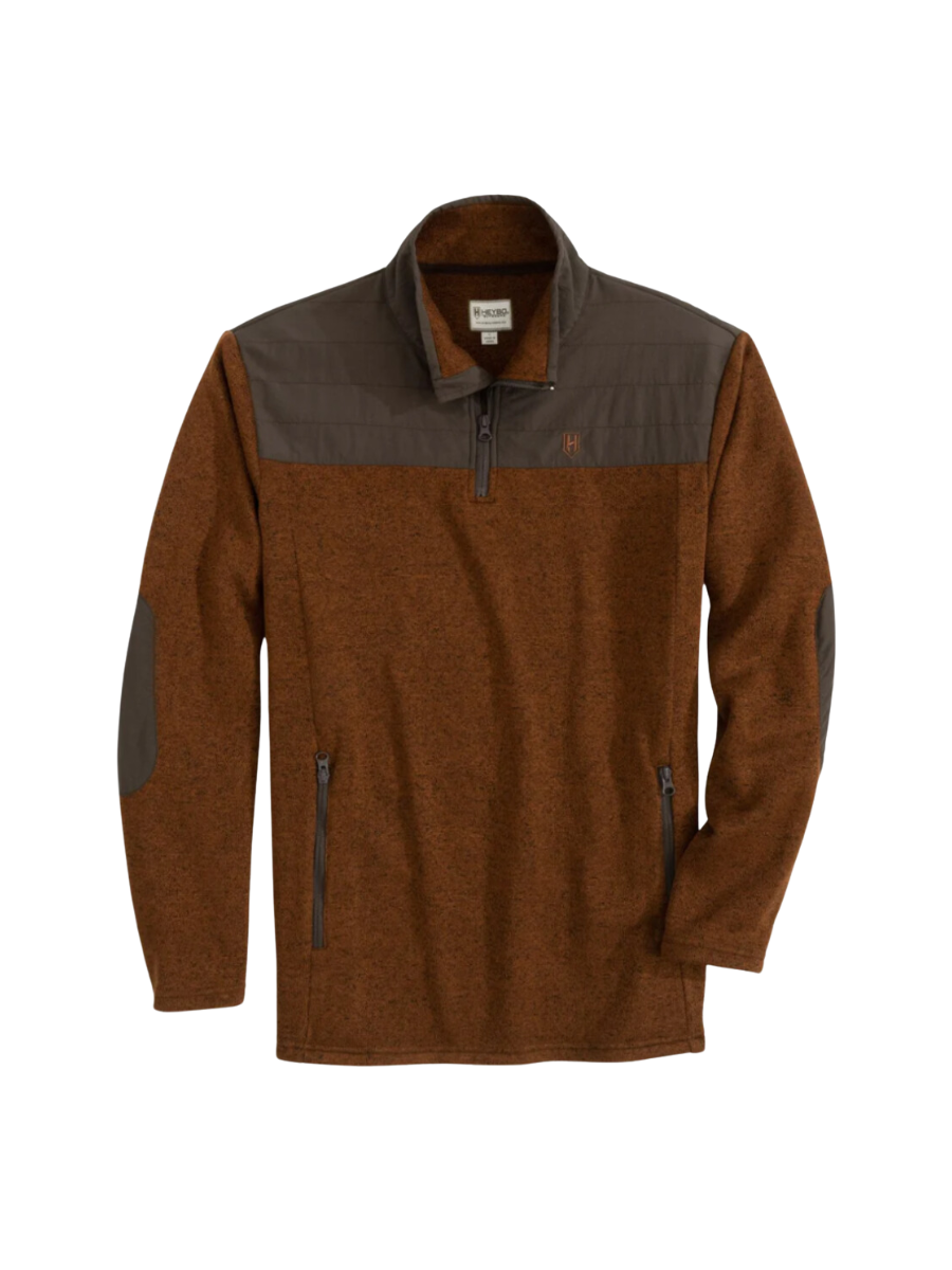 Heybo | Hybrid 1/4 Zip Pullover - Brown