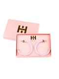 Hoo Hoops Hoops Lavender Women's Statement Earring Hoop Earring Accessory Jewelry Gift Jincy's 