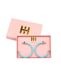 Hoo Hoops Hoops Turquoise Women's Statement Earring Hoop Earring Accessory Jewelry Gift Jincy's 