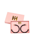 Hoo Hoops Hoops Black Women's Statement Earring Hoop Earring Accessory Jewelry Gift Jincy's 
