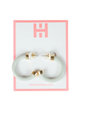 Hoo Hoops Minis Bone Women's Statement Earrings Accessory Hoop Earrings Gold Jincy's Gift Jewelry
