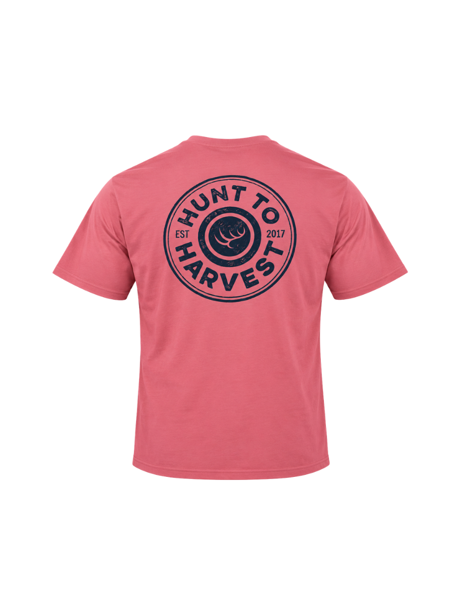 Hunt To Harvest | Pink Logo Tee mens