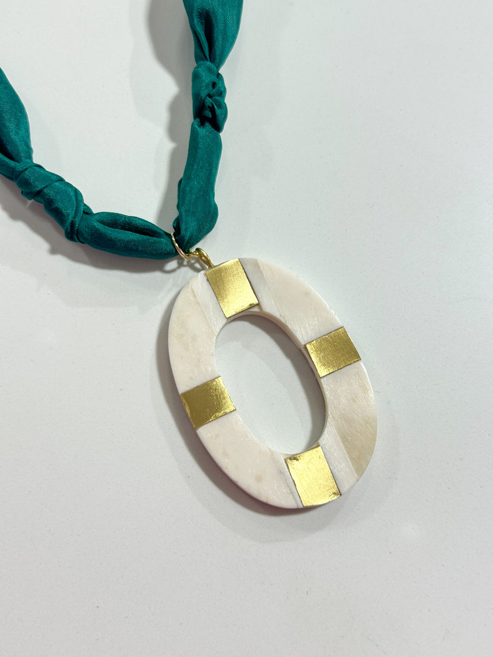 Hart Designs | Assorted Color Marble Oval Scarf Necklaces