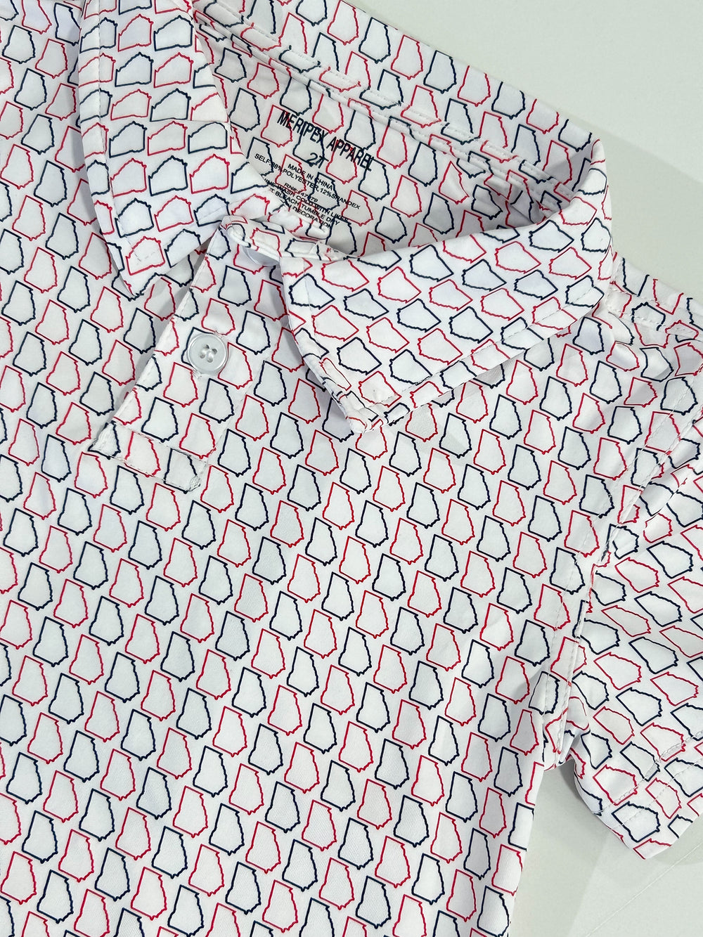 YOUTH Multi GA Polo - Red & Black