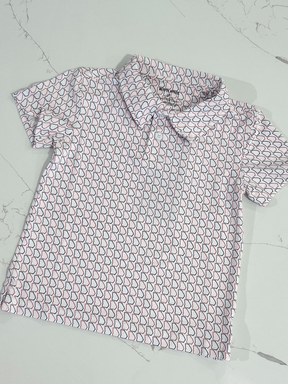 YOUTH Multi GA Polo - Red & Black