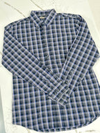 Wrangler | Cotton Button Down - Navy/Black