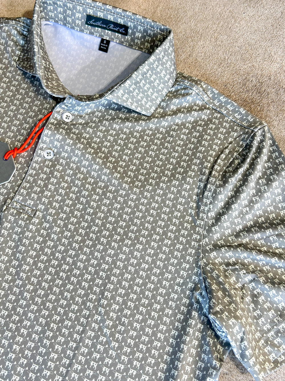 Southern Point Co | Heritage Print Greyton Polo