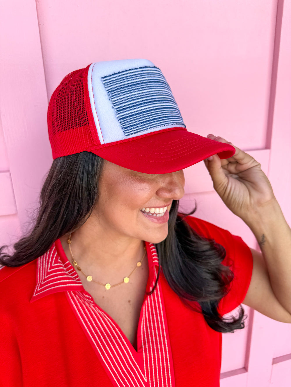 Tucker's Truckers | Nantucket Stripe - Red/Navy