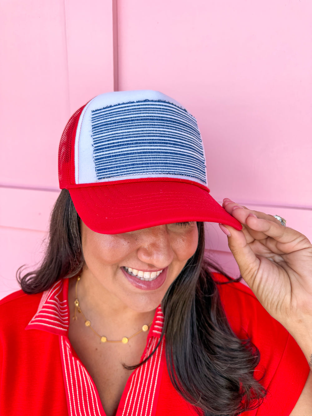 Tucker's Truckers | Nantucket Stripe - Red/Navy