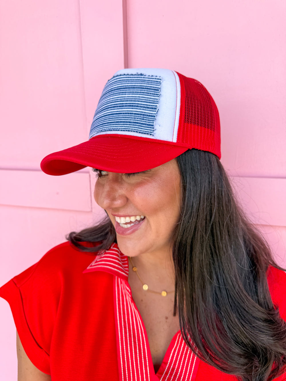 Tucker's Truckers | Nantucket Stripe - Red/Navy