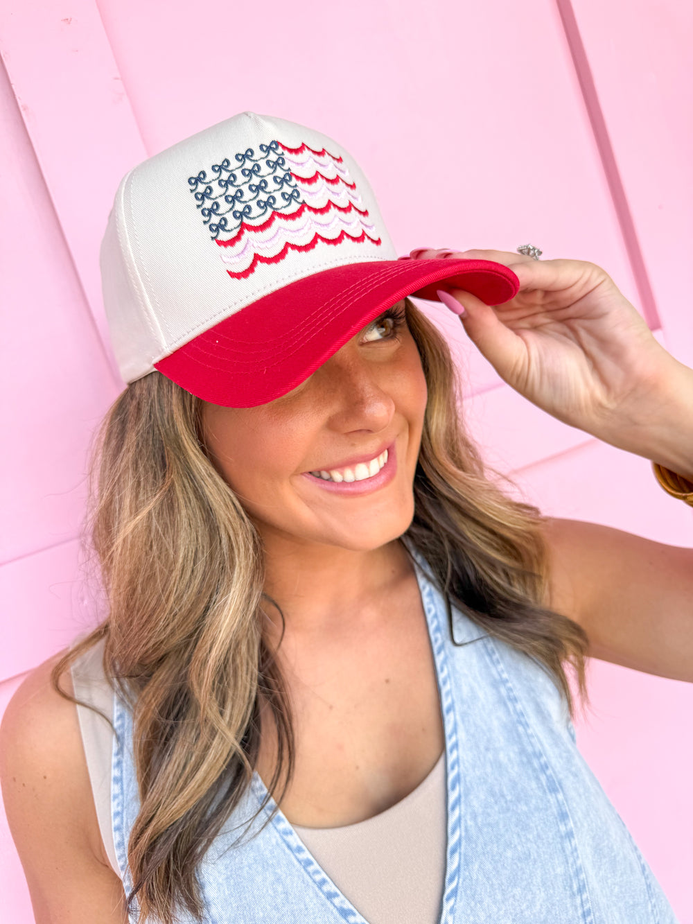 Simply Southern | American Flag & Bows Hat