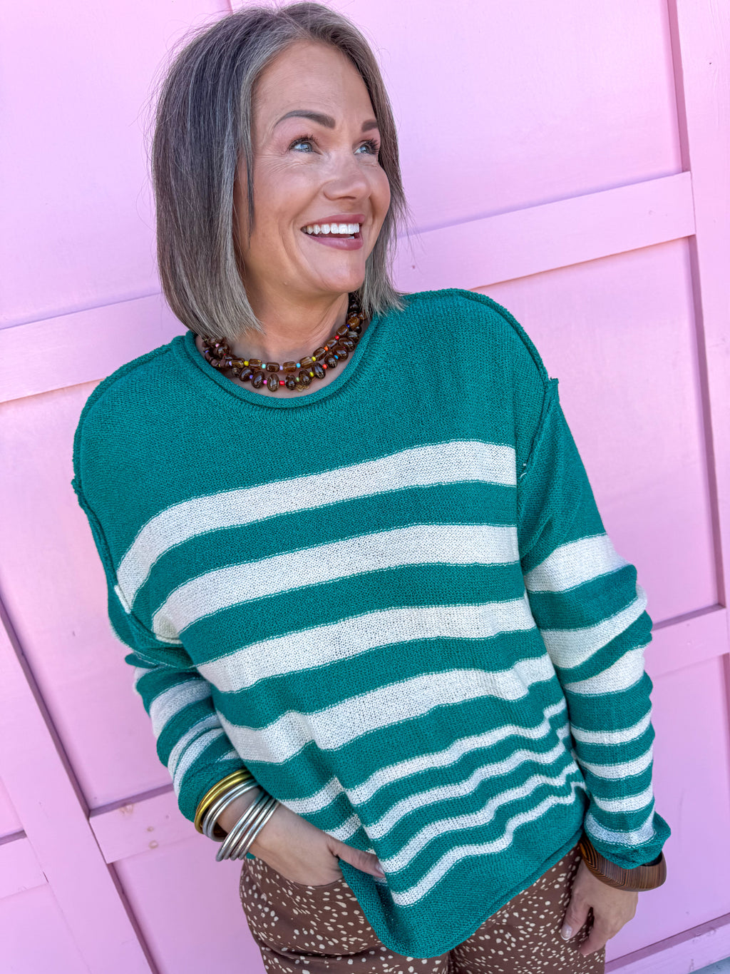 Stripe Society Sweater - Green