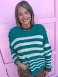 Stripe Society Sweater - Green
