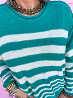 Stripe Society Sweater - Green