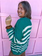 Stripe Society Sweater - Green