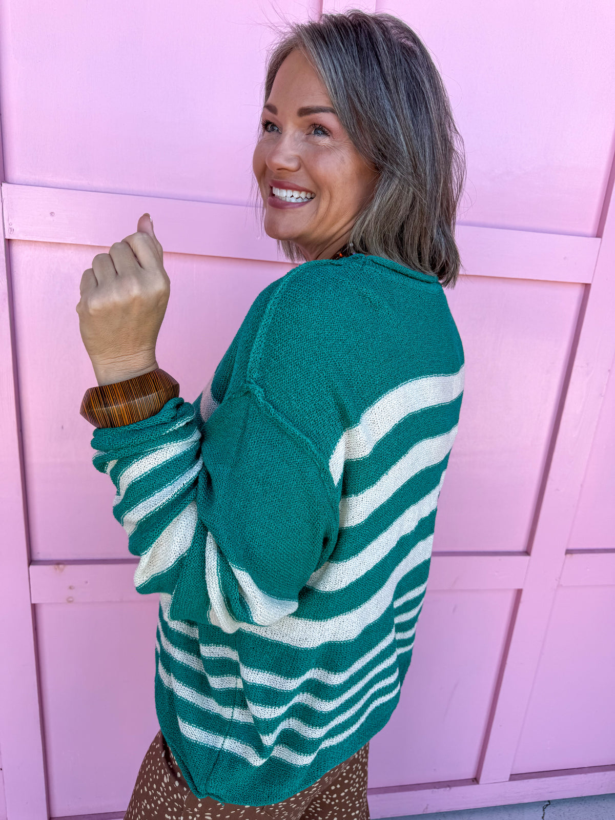 Stripe Society Sweater - Green