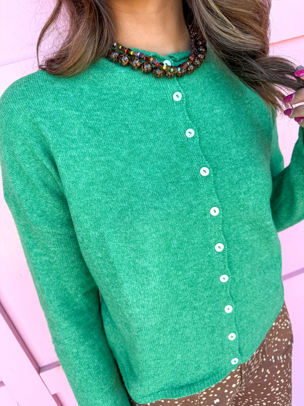 Piper Cardigan - Kelly Green