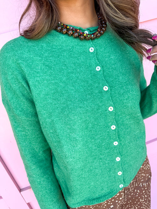 Piper Cardigan - Kelly Green
