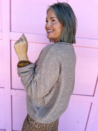 Light Weight Staple Sweater - Mocha