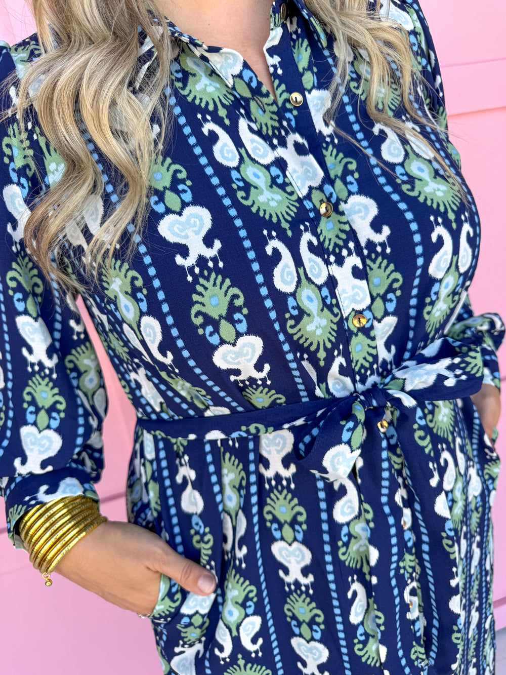 Jincy's Women's Boutique Mary Square Ava Shirt Dress Midi Fall Plus