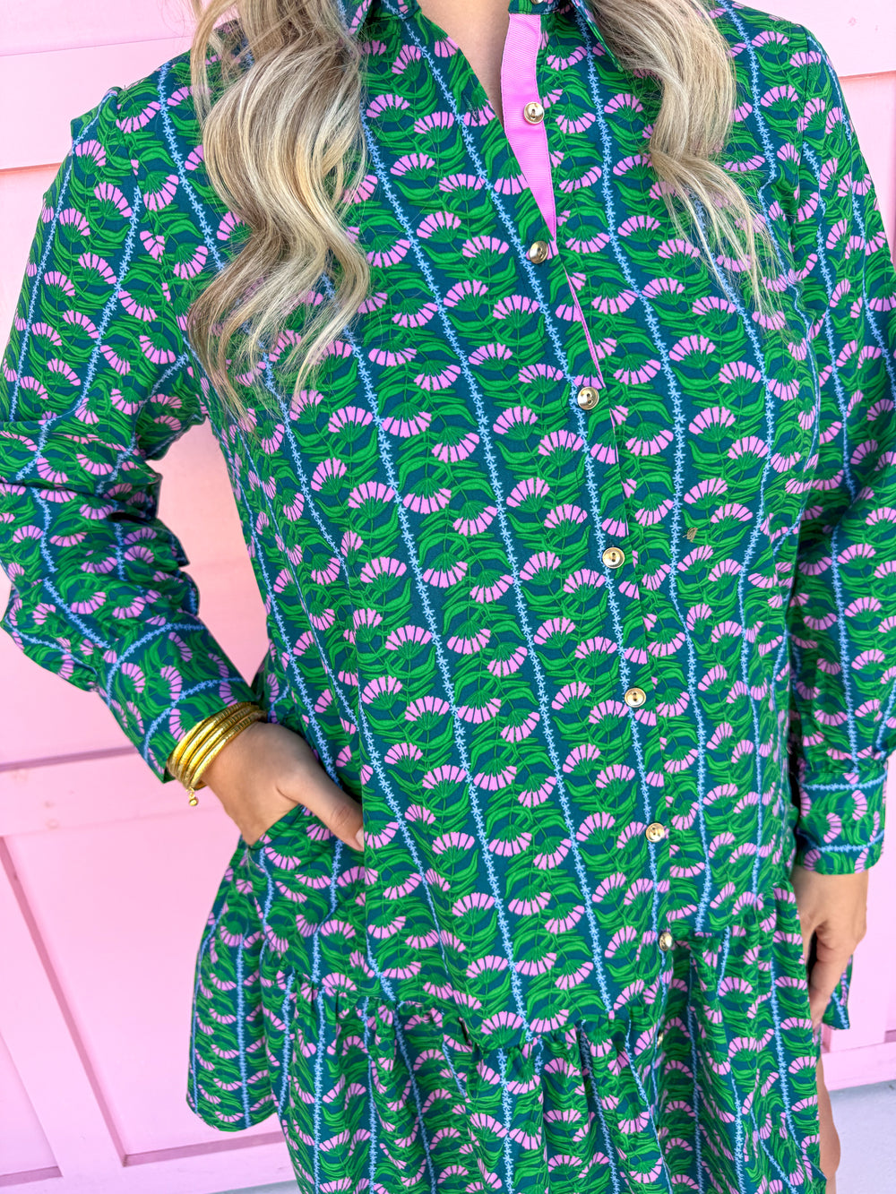 Jincy's Women's Boutique Mary Square Fiona Dress Honey Vines Fall Mini Dress