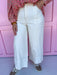 Jincy's Women's Boutique Ivory wide leg Pants Jeans 