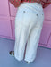 Jincy's Women's Boutique Ivory wide leg Pants Jeans 