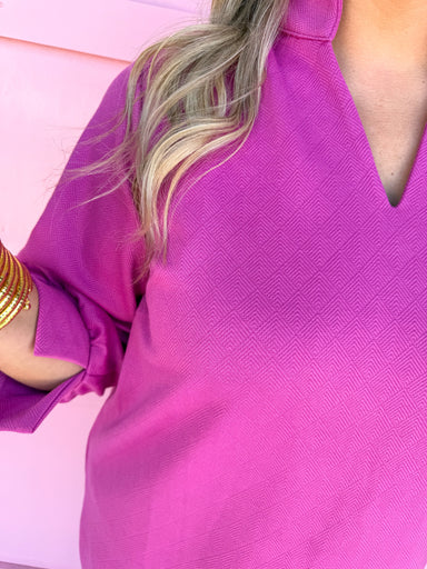 Mary Square Hadley Dress boutique dress pop collar women's pink crocus plus size jincy's