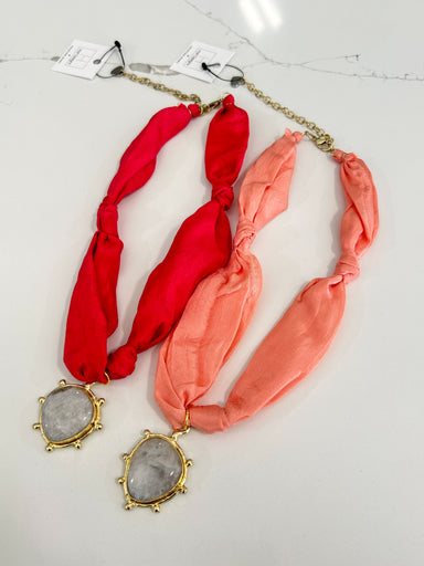 Hart Designs Sun Kissed Natural Gemstone Scarf Necklace womens boutique jincy's