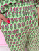 womens boutique elastic waistband lined pockets floral pattern pants jincy's