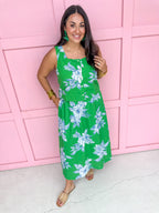 womens boutique square neckline eyelet material green blue white elastic waistband jincy's