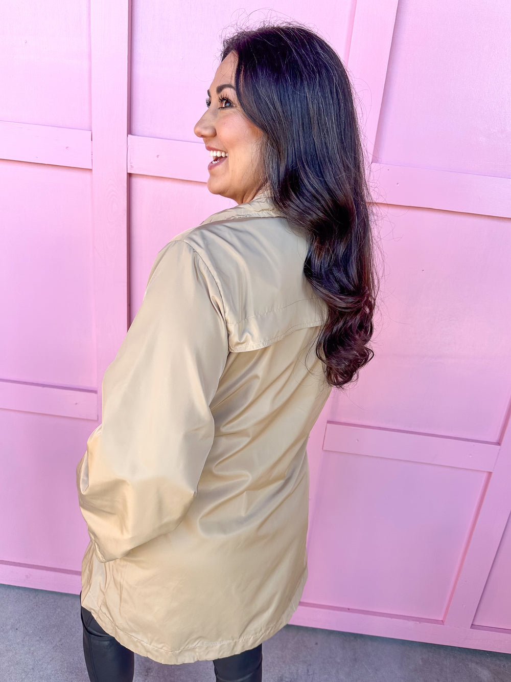 Rain On Me Rain Jacket - Khaki